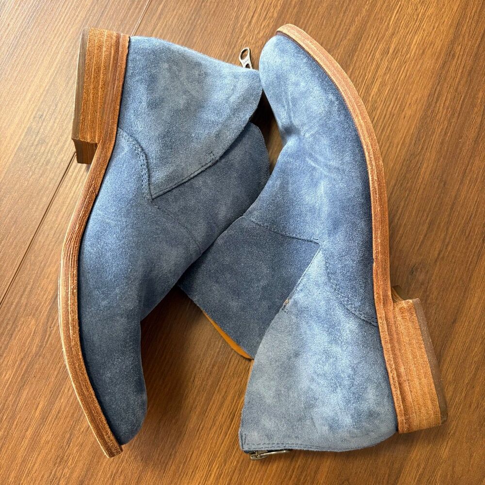 Kork Ease 8 Short Ankle Boots booties Suede Easy Ryder Navy